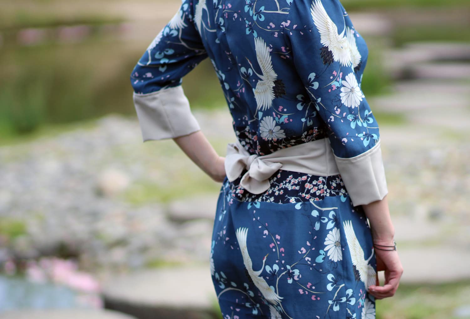 robe Hazel japonaise-detail-coté