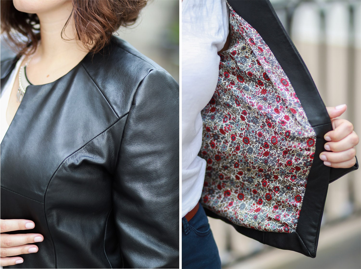 Veste H de Dressing Chic cuir - details