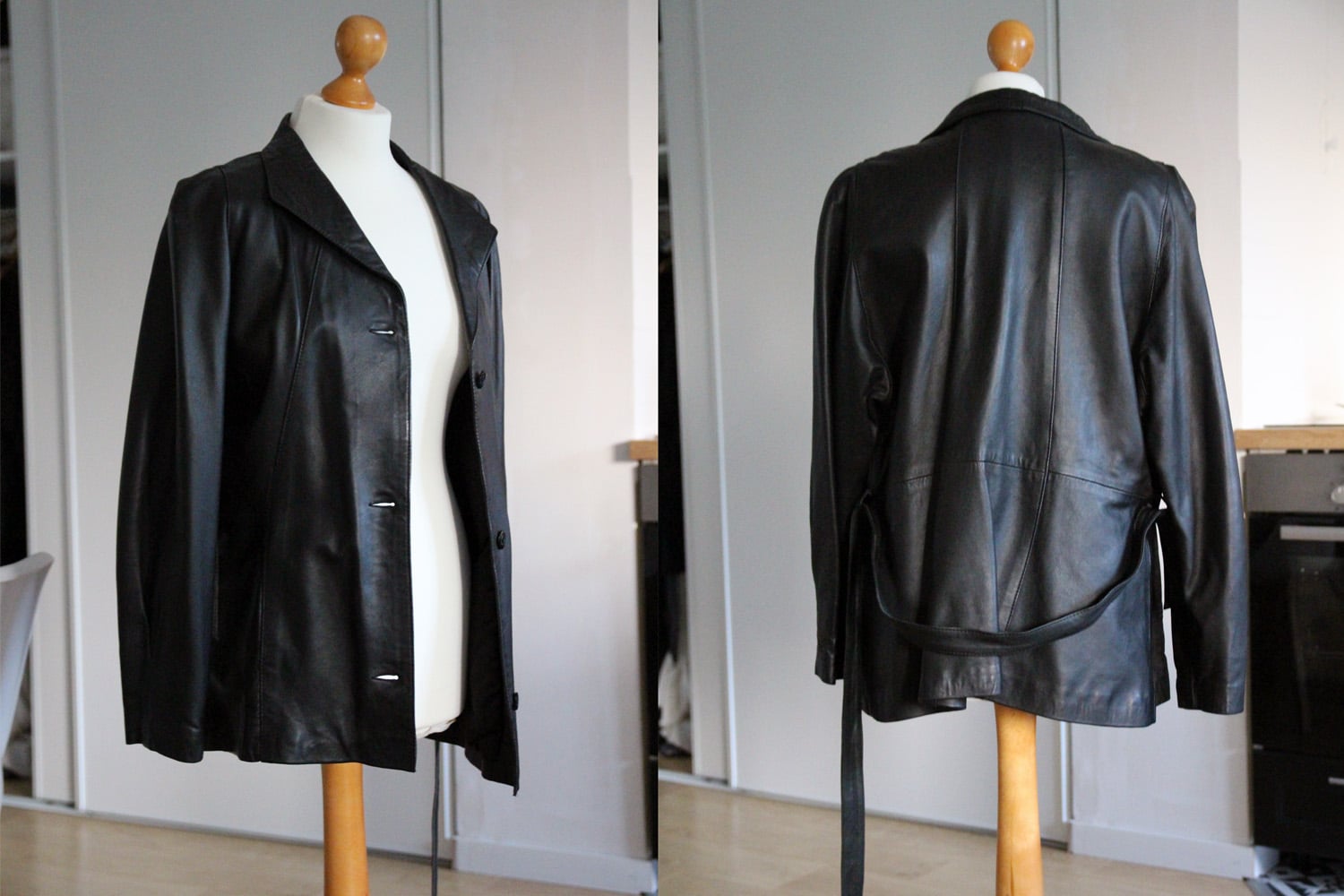 Veste H Dressing Chic en cuir - avant