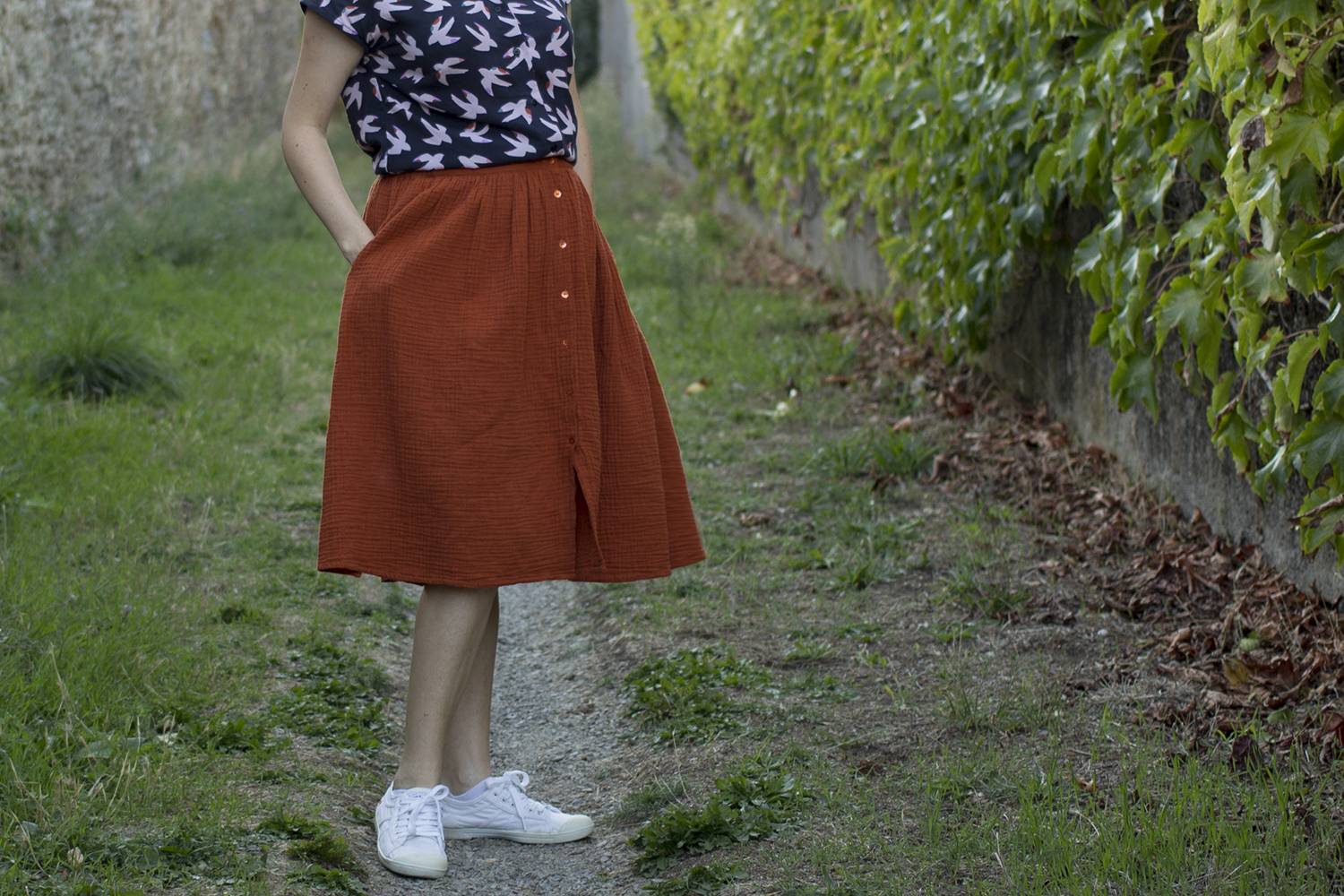 Jupe Dolores en gaze de coton